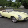 1966 Jaguar Etype Primrose E-type xke Series 1 Roadster with a 5-speed and AC